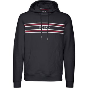 FQ1924 Sweatshirt 'William'  donkerblauw / rood / wit