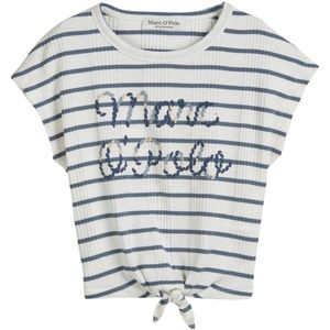 Marc O'Polo Shirt  donkerblauw / wit