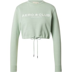 AÉROPOSTALE Sweatshirt  pastelgroen / wit