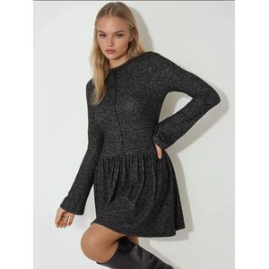 Hiccup Gebreide jurk  antraciet