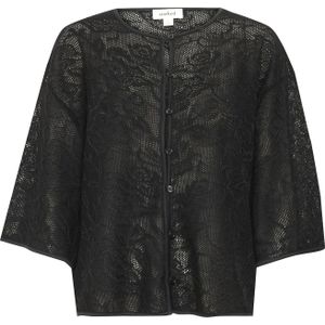 SOAKED IN LUXURY Gebreid vest 'Lupina'  zwart