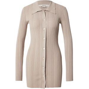 REMAIN Gebreid vest  taupe