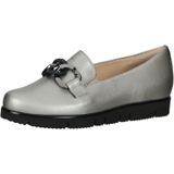 HASSIA - Instappers - Lichtgrijs - Glad Leer - Middelhoge Hak