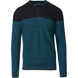 KOROSHI Shirt  donkergroen / zwart