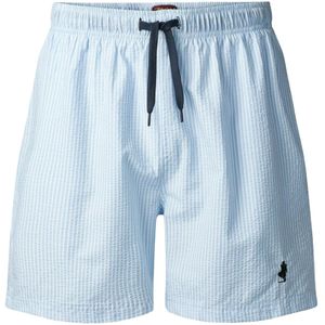 MCS Zwemshorts 'Irving'  lichtblauw / wit
