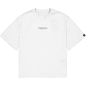 ALPHA INDUSTRIES - Shirt - Marine - Studio Edition - Halve Mouw