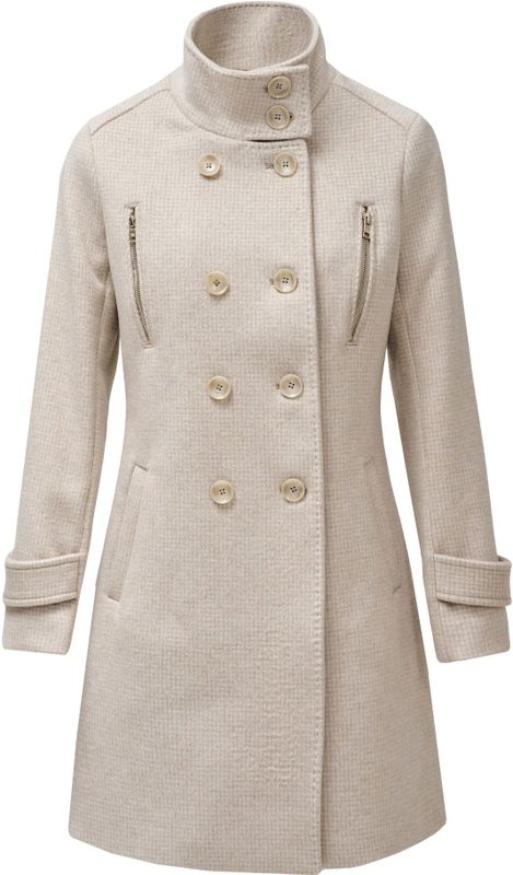 Salsa - Grace - Trenchcoat - Beige - Ruitpatroon