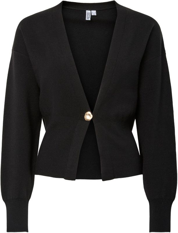 PIECES Gebreid vest 'PCNAVIS'  zwart