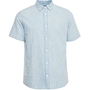 INDICODE JEANS Overhemd 'Hank'  lichtblauw / natuurwit