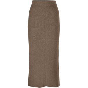 MADELEINE Rok  bruin gemêleerd