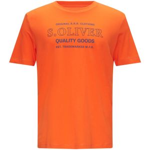 s.Oliver Shirt  blauw / oranje