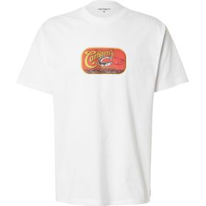 Carhartt WIP Shirt 'Sardinas'  mosterd / antraciet / roestrood / wit