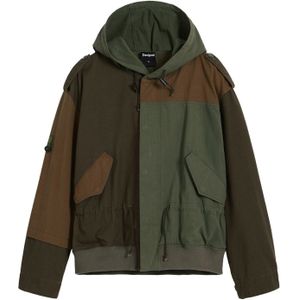 Desigual - Capuchonjas - Multicolor - Met Patches - Losse Pasvorm