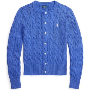 Polo Ralph Lauren Gebreid vest  lichtbeige / royal blue/koningsblauw