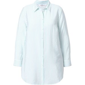 Studio Untold Blouse  lichtblauw / wit