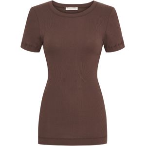 Seamless Basic Shirt  donkerbruin