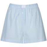 Mey Pyjamabroek 'Cotton Stripes'  lichtblauw / natuurwit