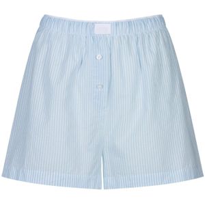 Mey Pyjamabroek 'Cotton Stripes'  lichtblauw / natuurwit