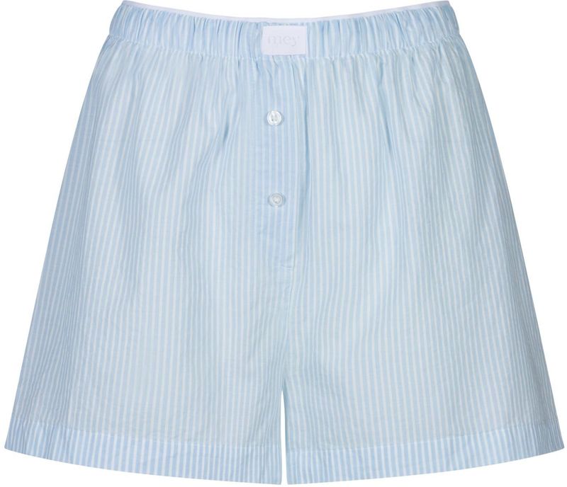 Mey Pyjamabroek 'Cotton Stripes'  lichtblauw / natuurwit