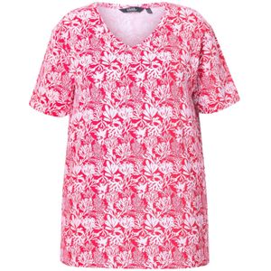 Ulla Popken Shirt  purper / wit