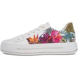 Schoenen - Sneakers - Imitatieleer - Bloemenprint - Flexibele Zool