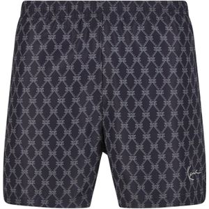 Karl Kani Zwembroek 'KM251-041-1 Signature Monogram Aop'  nachtblauw / wit