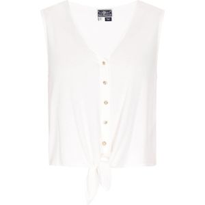 Haltertops - Effen - Viscose - Mouwloos - Normale Pasvorm