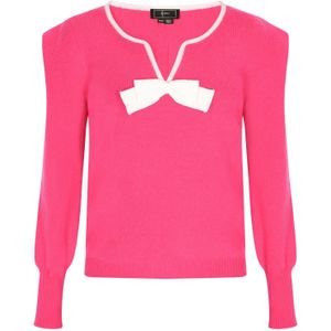 faina Trui  pink / wit