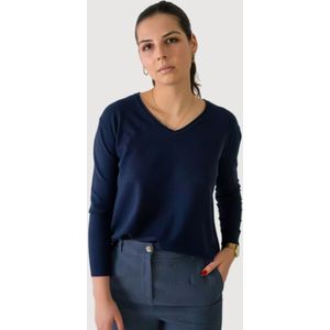 WEARABLE STORIES Trui 'Ginny'  donkerblauw