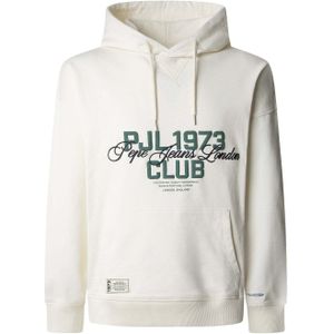 Pepe Jeans - PM582848 Talbot - Sweatshirt - Wit - Casual - Katoen - Duurzaam