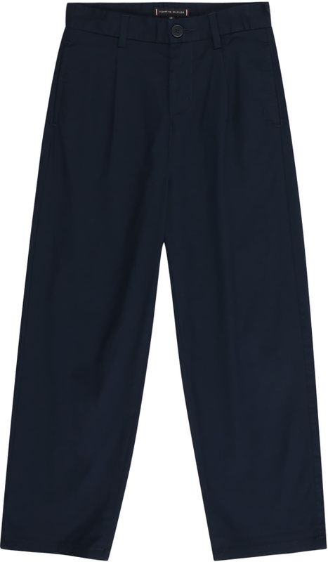 Chino - Dark Night Navy - Regular Fit - Riemlussen - Ritssluiting