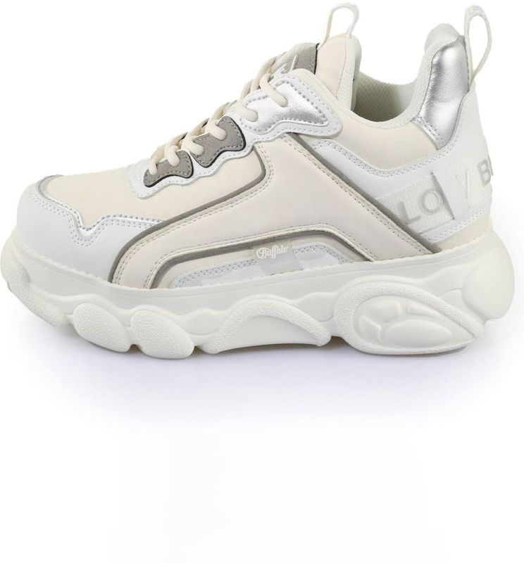 BUFFALO Sneakers laag 'Cld Chai'  crème / grijs / zilver / wit