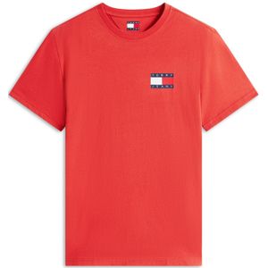 Tommy Jeans Shirt 'ESSENTIAL'  navy / lichtrood / wit