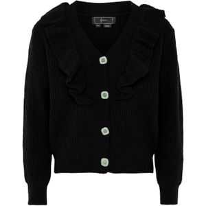faina Gebreid vest  zwart