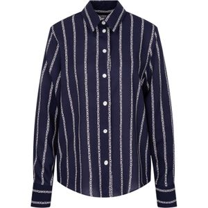 Blouse - Gestreept - Viscose - Lange Mouw - Losse Pasvorm