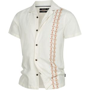 INDICODE JEANS Overhemd 'Cotta'  geel / rood / wit