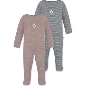 normani Rompertje/body  grijs / lichtgrijs / roze gemêleerd