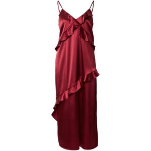 OBJECT Cocktailjurk 'OBJSALLY'  wijnrood