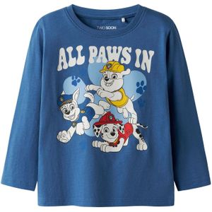 TWO SOON Shirt 'Paw Patrol'  royal blue/koningsblauw / lichtblauw / rood / offwhite