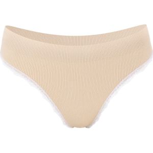 Yenita String  beige / wit
