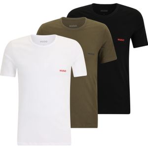 HUGO Onderhemd  kaki / zwart / wit