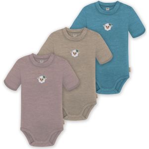 normani Rompertje/body  donkerbeige / azuur / bruin / mauve