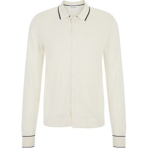 Guido Maria Kretschmer Men Gebreid vest 'Torge'  zwart / wolwit