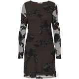 PIECES Jurk 'PCOffia'  bruin / zwart