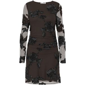 PIECES Jurk 'PCOffia'  bruin / zwart