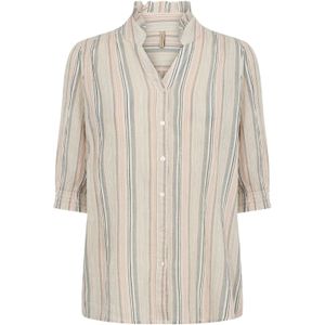 Soyaconcept Blouse 'PATTI'  blauw / abrikoos