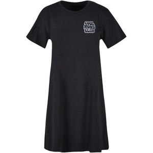 F4NT4STIC Jurk 'Cool Moms Club Bestickt'  grijs / zwart