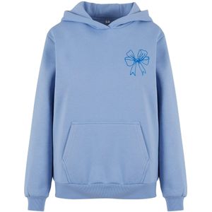 Miss Tee Sweatshirt 'Good Vibes Bow'  blauw / duifblauw / wit