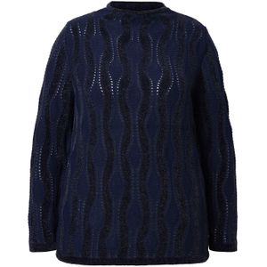 Ulla Popken Trui  marine / nachtblauw