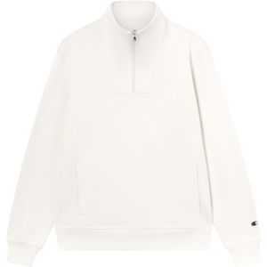 Champion - Authentic Athletic Apparel - Sweatshirt - Wit - Halve Rits
